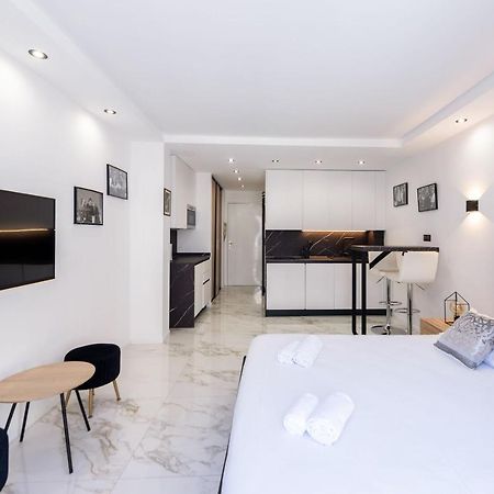 Large Studio - 50M Cannes Beach - Terrace Sea View Exterior foto