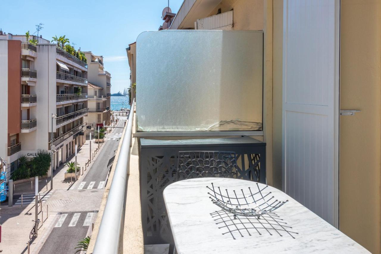 Large Studio - 50M Cannes Beach - Terrace Sea View Exterior foto