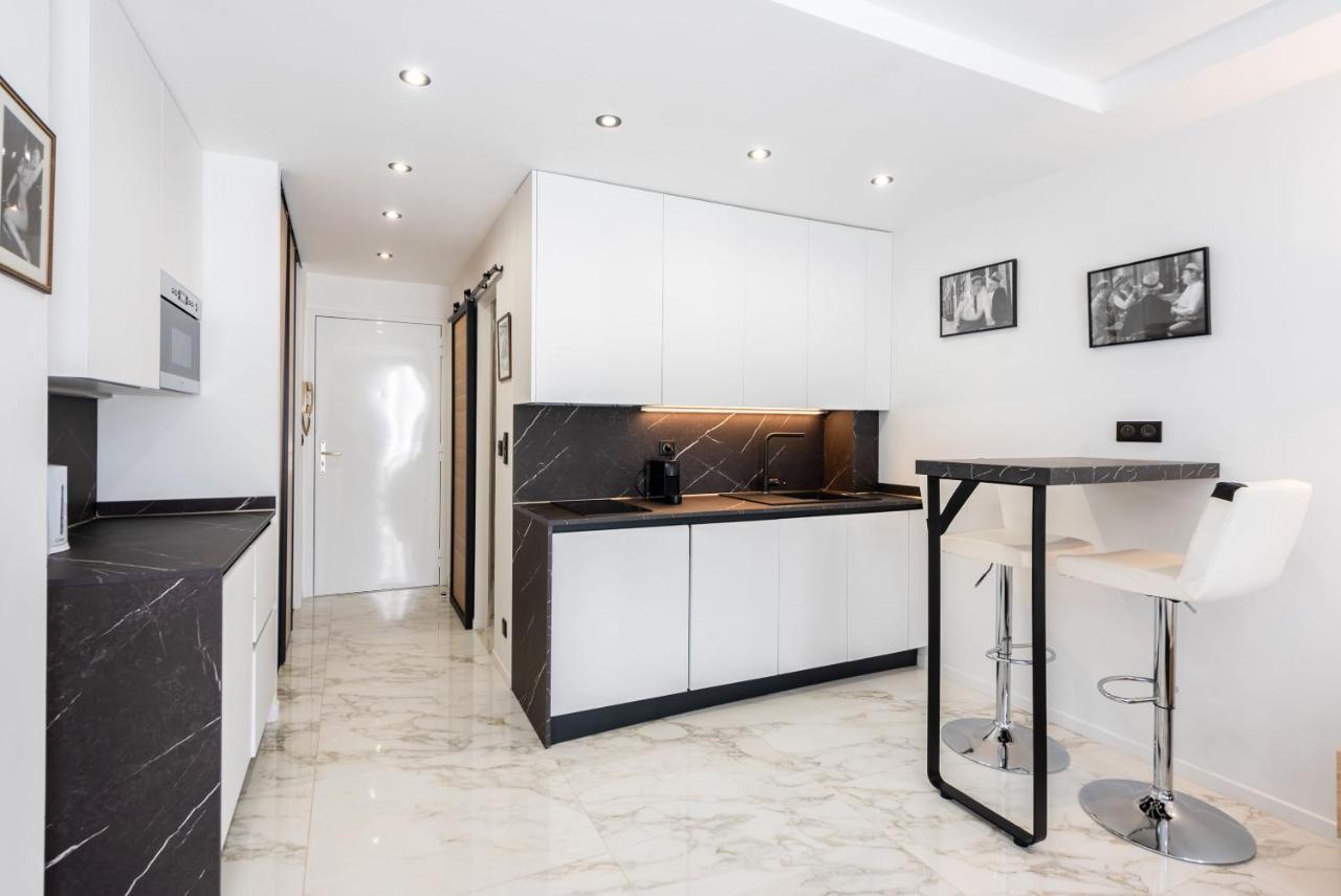 Large Studio - 50M Cannes Beach - Terrace Sea View Exterior foto
